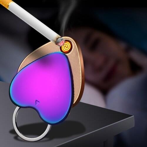 Christmas Lighter Gift Men USB Plasma Lighter Rechargeable Electronic Induction Heating Wire Tungsten Lighter Metal Windproof