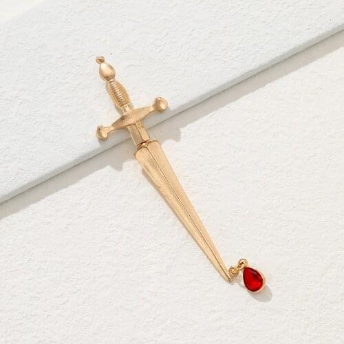 Lost Lady Creative New Earrings Fashion ING Sword Detachable Single Dangle Earrings Alloy Jewelry Wholesale Direct Sale