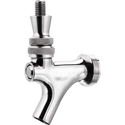 Beer Faucet Stainless Steel Beer Barrel Faucets, Beer Faucets with Careful Dumping, for American Beer Bottles and Towers