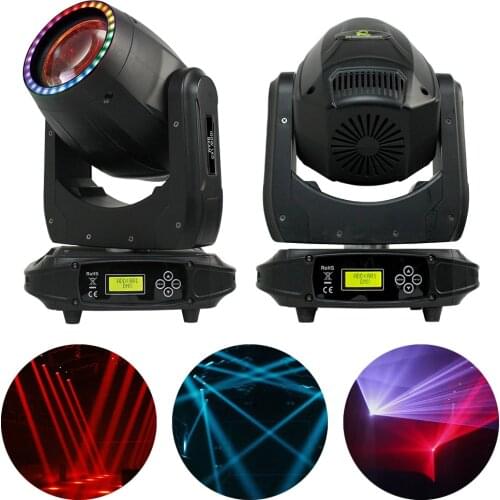 120W LED Beam Moving Head Light 10/17CH DJ Disco 17 Color 15 Patterns DMX512 BSW Moving Head Light 12 Gobo Stage Effect Lighting