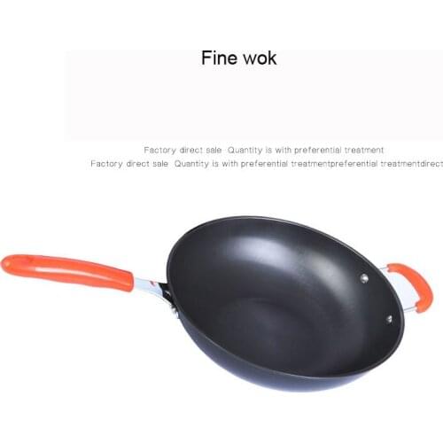 High Quality Saucepan Iron Wok Uncoated Pot Non-stick Pan Non-coating Induction and Gas Cooker Cookware