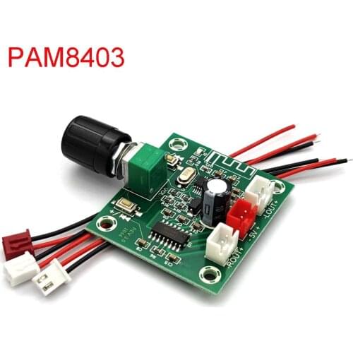 XH-A158 Ultra Clear Bluetooth 5.0 Power Amplifier Board Pam8403 Small Power DIY Wireless Speaker Amplifier Board 5W*2