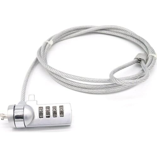 4 Digit Password Notebook Laptop Computer Security Lock Cable Chain For Laptop Notebook PC Anti-Theft keyless entry door lock