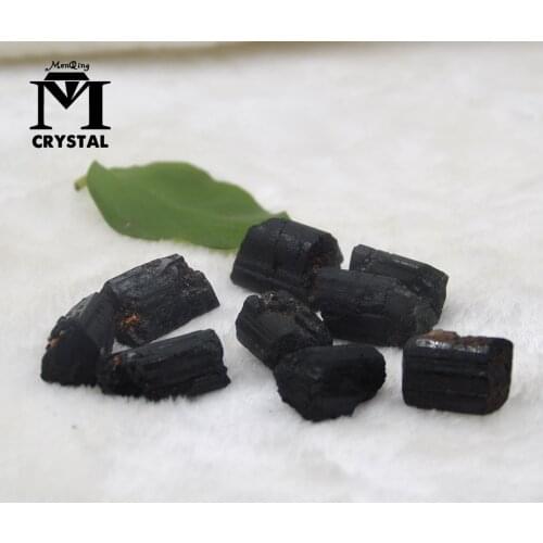 50g/pack Natural Black turmalina negra gravel Rough Rock Gemstone Collectibles Mineral Specimen Healing Crystal Stone Home Decor