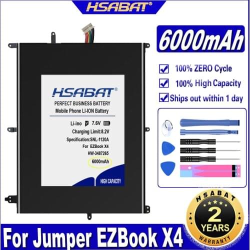 HSABAT 30154200P 6000mAh Battery for Jumper EZBook X4 BBEN N14W TH140A AK14 EXO Smart E17 HW-3487265 Batteries