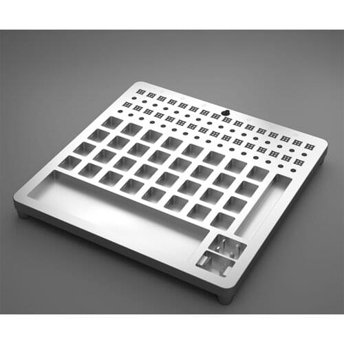 Switch Oiling Aluminum Plate Mechanical Keyboard DIY Tool Silver 32 Switch Tester Switch Opener Multi-function Durable Plate