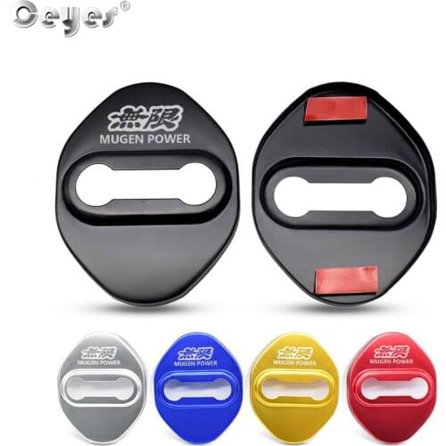Ceyes Car Accessories Auto Door Lock Covers Case For Honda Mugen Power Typer Civic Accord CRV Auto Decorate Stickers Car Styling