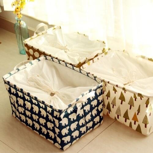 Large Utility Fresh Student Stationery Laundry Basket Baby Toys Storage Bag Fold Picnic Pouch Storage Box Organizer Container