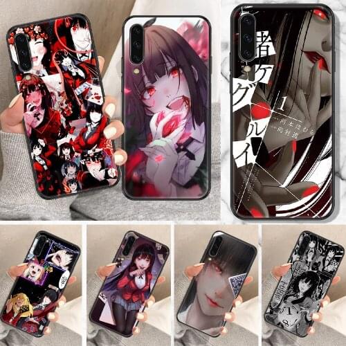 Kakegurui anime Phone Case For Samsung Galaxy A 10 12 20E 21S 30 32 40 50 51 52 70 71 72 5 6 7 2016 2018 black art funda pretty