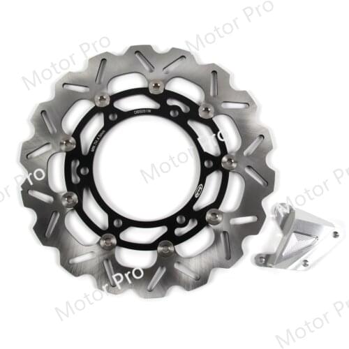 CNC Floating Disk Front Brake Disc Rotor For Kawasaki NINJA 250 R 250R 2008 2009 2010 2011 Oversize Bracket Motorycle Part