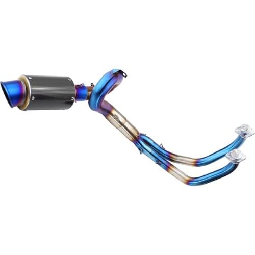 For Yamaha MT07 MT-07 FZ07 FZ-07 Tracer XSR700 Full Exhaust System Slip On Muffler Pipe DB Killer Motorbike Front Tube Hearders