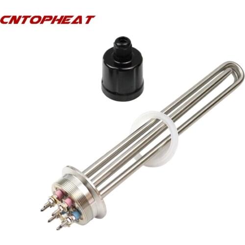 220V/380V 3750W 2"Tri Clamp SUS304 Electrical Immersion Tubular Brewing Heating Element