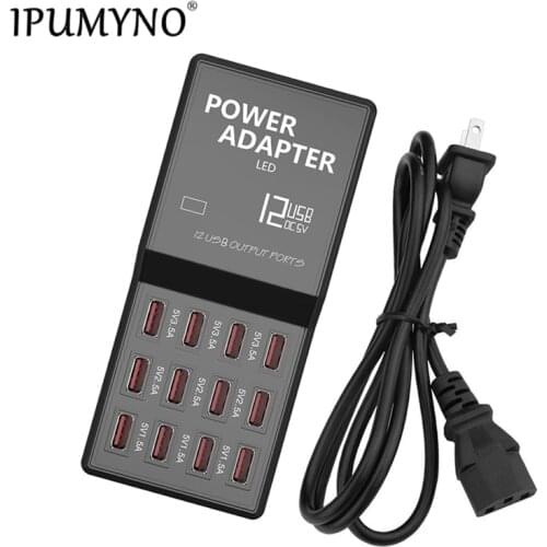 IPUMYNO Multi USB Charger US EU UK AU Plug 12 Ports Wall Desktop Charge Power Adapter For iphone iPad Samsung Huawei HTC Tablet
