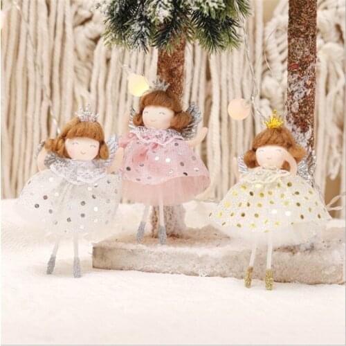 Cute Crown Angel Veil Girl Fairy Angel Birthday Party Decoration Girls Ornaments Doll Baby Shower Decorations Hanging Ornaments
