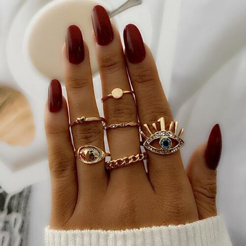FNIO Bohemian Knuckle Joint Rings Set for Women Cross Hollow Geonetric Fashion Open Wedding Rings кольца