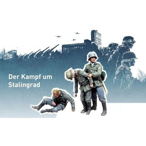 New Unassembled 1/35 wounded man include 3 Resin Kit DIY Toys Unpainted resin model