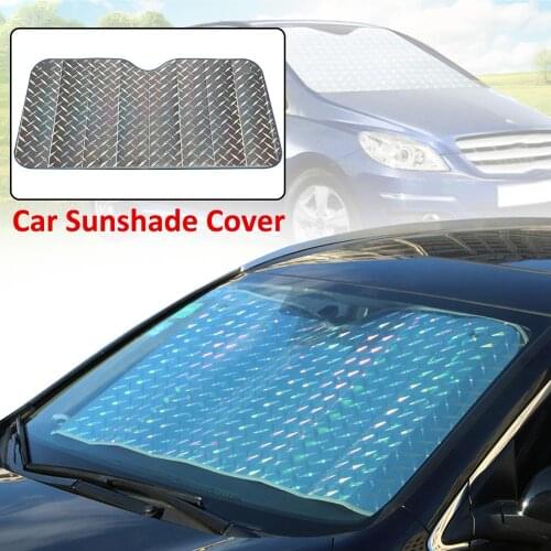 Car Sun Shade UV Protection Curtain Car Sunshade Film Windshield Visor Front Windshield Sunshade Cover
