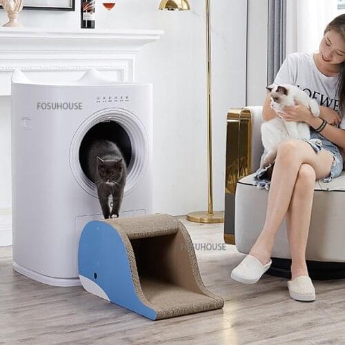Pet Supplies Intelligent Litter Box Fully Automatic Large Cat Toilet Deodorizing Feces Scooping Machine Electric Fully Enclose