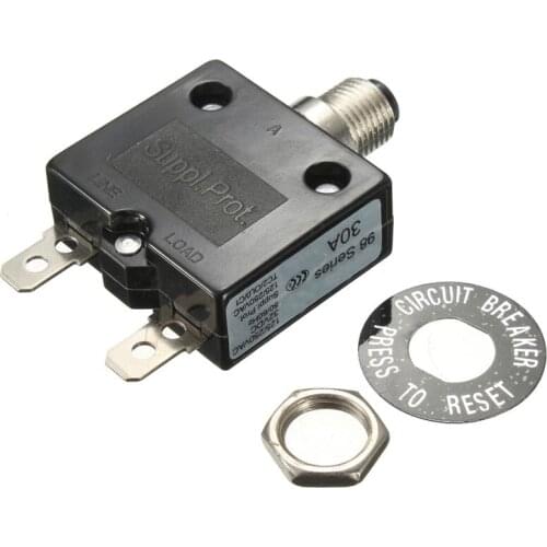 WSFS Hot 30A 125/250VAC 50VDC Circuit Thermal Breaker Thermal Protector For Generator