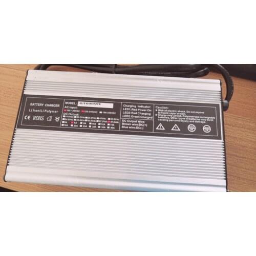 24S 72V (87.6V CV) 6amp LiFePO4 Battery Charger Aluminum Casing Electric Bicycle Charger