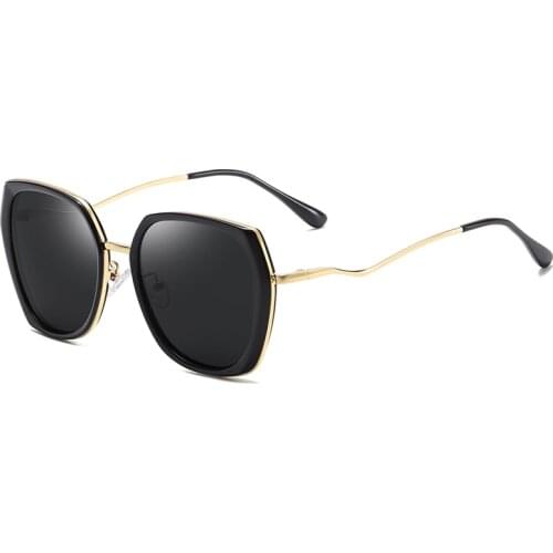 Ladies Sunglasses Fashion Big Frame Polarizing Sunglasses Outdoor Travel Shades Lady Retro Sunglasses Female Gafas De Sol