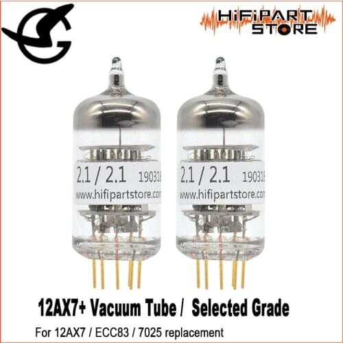 2PC Golden Voice 12AX7 / ECC83 Vaccum Tube Matched pair replace Shuguang Fullmusic JJ Mullard Gold Lion EH Psvane 12AX7-T