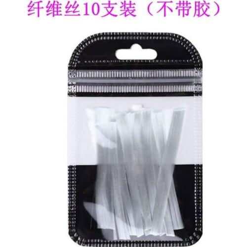 10PCS Fiberglass Nail Extension Glass Fibernails Fiber Nail Silk Extension Set False Nail Acrylic Tips Nail Salon Manicure