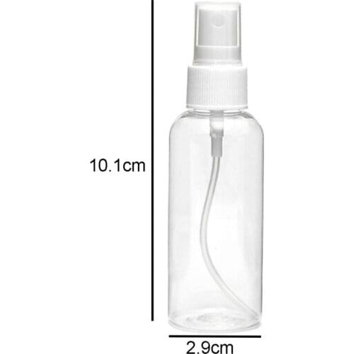 20 PCS 30 Ml(1Oz) Clear Plastic Mist Spray Bottle,Transparent Travel Bottle,Portable Refillable Spray Sprayer Bottle for Travel