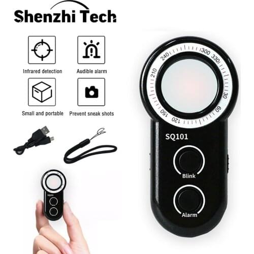 Anti Candid Camera Hidden Camera Detectors Bug Detector Infrared Detection Vibration Alarm for Travel Personal Security Alarm D