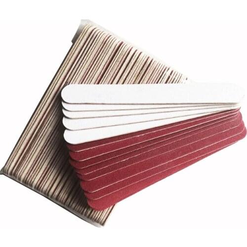 Free Shipping 300 PCS Mini wood Nail Files Wooden Files Manicure and natural nail file 100/180 emery board