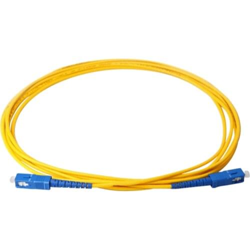 Free Shipping 5PCS/LOT 3M SC/upc-SC/upc Single-mode Simplex optical fiber patch cord 2.0MM3.0MMSM SC/SC fiber jumper cabele