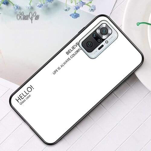 Redmi Note 4X Case XUANYAO Original Silicone Frame Coque For Xiaomi Note 4 5 6 7 8T 9S 9T 10S 10 Pro Max Case Glass Back Cover