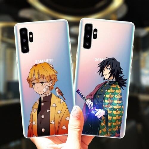 Japan Anime Demon Slayer Case Cover For Samsung Galaxy M62 F62 M02 M31S M51 M11 M21 M31 J3 J5 J7 2017 J4 J6 Plus Note 20 Ultra
