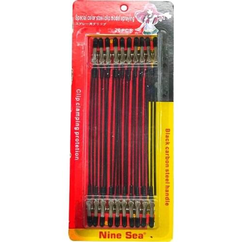 Nine Sea 612 Model Clips 20pcs Special Color Steel Clip Model Spraying Black Carbon Steel Handle Clip Clamping Protetion