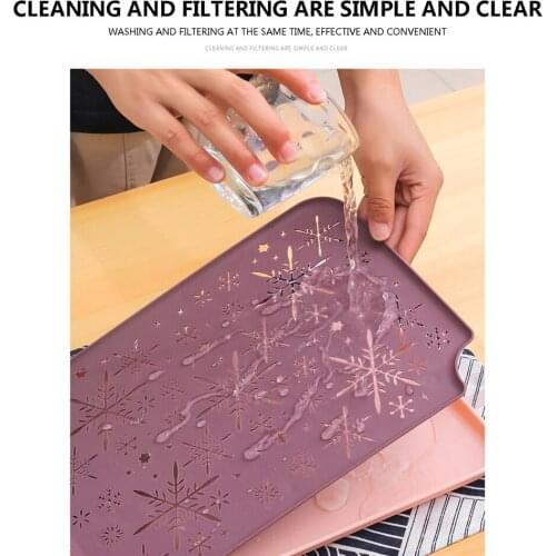 Double Layer Drain Tray Tea Tray Plastic Rectangular Fruit Serving Storage Organizer Color Drain Dish Tray For Kitchen