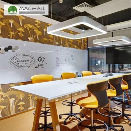 Magnetic double-layer white board 1.2*1.8m soft rollable dry erase stain free whiteboard sheet