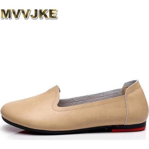 MVVJKE Women Handmade genuine Leather shoes women Moccasins Loafers Soft Leisure Flats Female Driving Casual footwear