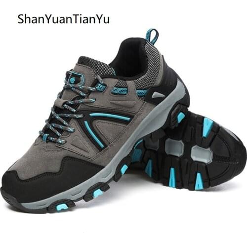 Shanyuantianyu Classic Men Climbing Shoes Black Outdoor Travel Breathable Ankle Foot Male Hiking Shoes Zapatillas Trekking