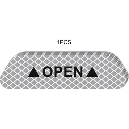 Open The Door Stickers Reflective Stickers Safety Warning Stickers Reflective Film Car Door Scratch-Resistant Stickers