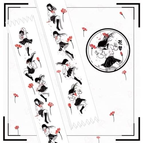 Fairy Flower Dream Girl Washi Masking Tapes for Card Making Bullet Journal DIY Scrapbooking Label Stickers