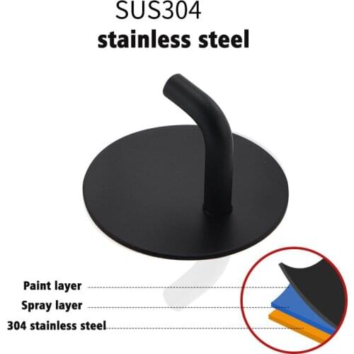 Su304 Stainless steel Strong Self Adhesive Door Wall Hangers Hooks Suction Heavy Load Rack Cup Sucker for Kitchen Bathroom