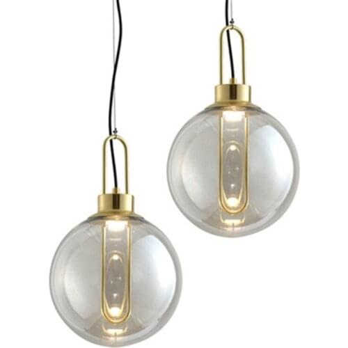 Nordic glass ball industry brand chandelier ceiling bathroom fixture hanglampen living room decoration lamparas de techo