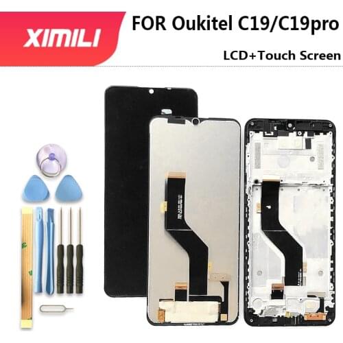 New original 6.49 inch Touch Screen LCD Display LCD Screen For Oukitel C19/C19pro Replacement Parts + Disassemble Tools