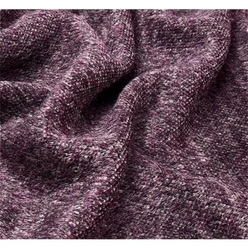 NW145 Senior 100% Wool Fabric Mixture Dark Purple Albaca Long Wool Fabric Womens Autumn/Winter Coat/Suit Clothing Sewing DIY