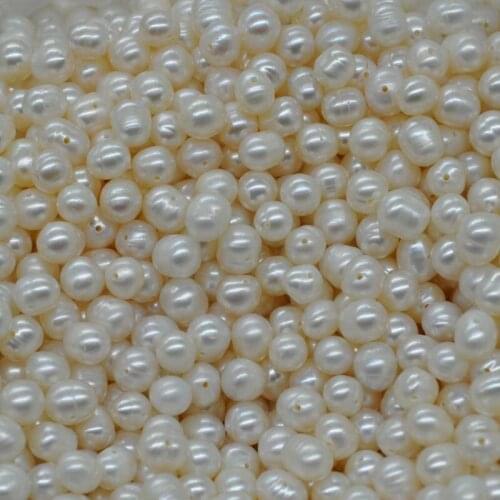Wholesale 7-8mm full hole loose pearl freshwater pearl beads