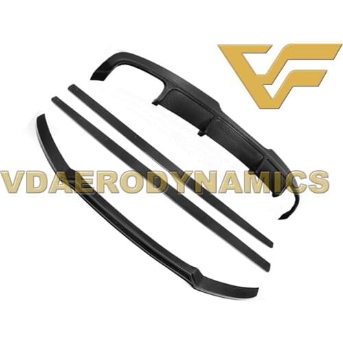 Suitable For 08-14 Audi TT TTS VAD-S Carbon Fiber Full Lip Body Kit - Front Lip Rear Lip Side Skirts