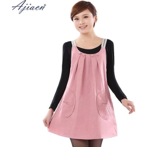 Genuine Electromagnetic radiation shielding maternity clothes EMF shielding anti-radiation Pregnant women metal fiber dress