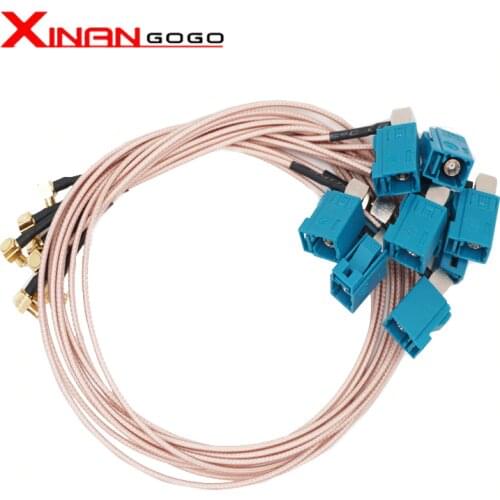 Xinangogo RF cable Fakra Z type female right angle to MCX male right angle RG316 20-100cm