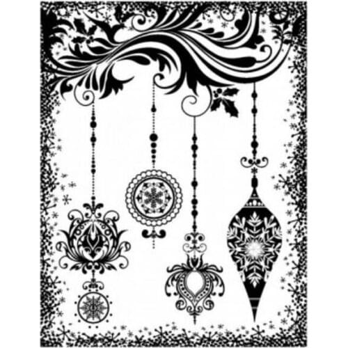 Christmas Pendant Transparent Clear Silicone Stamp/Seal for DIY scrapbooking/photo album Decorative clear stamp sheets A820