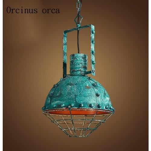 Northern Europe style country retro chandelier cafe restaurant bar old industrial wind iron Chandelier free shipping